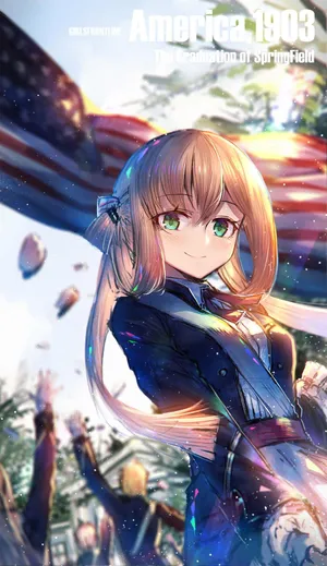 少女前线美国国旗女孩