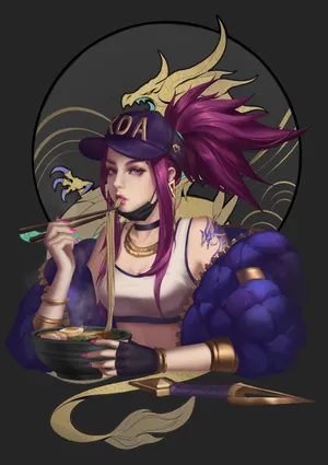 LOL英雄联盟暗影之拳阿卡丽皮肤49