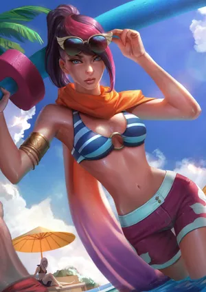 英雄联盟无双剑姬菲奥娜泳池派对皮肤12