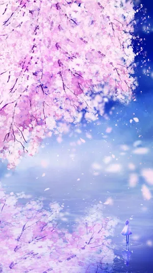 动漫樱花梦幻世界风景