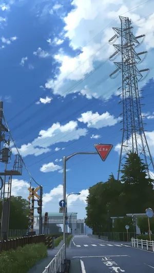 小清新日本街景手绘插画
