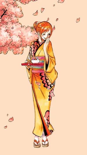 樱花树下的美艳娜美