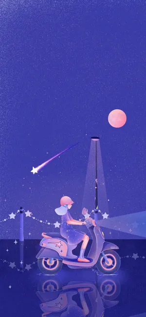 夜空下的独行者