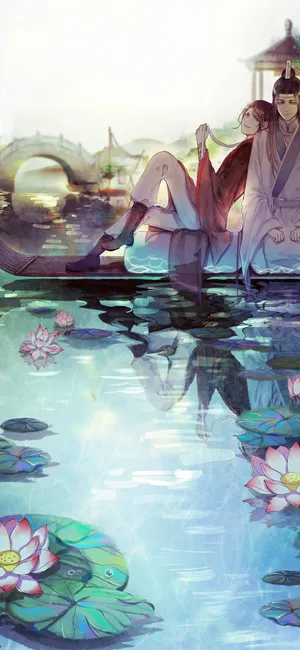 荷池赏莲的魏无羡