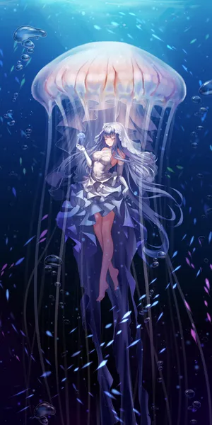 美丽性感的水母女神