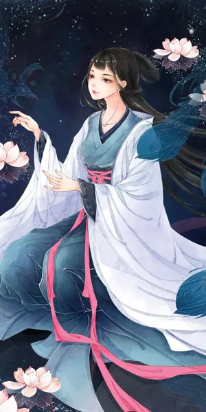 水墨古风美女