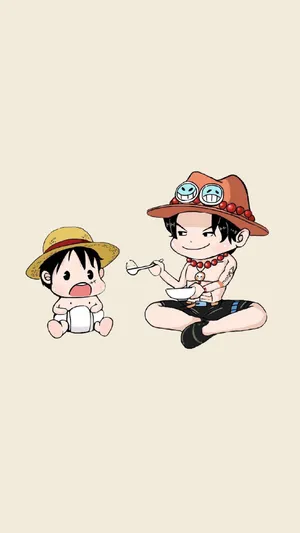路飞和艾斯
