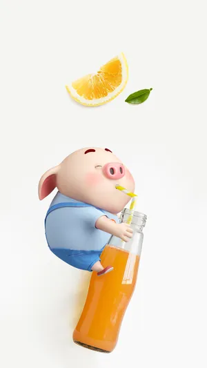 喜爱橙汁的猪小屁