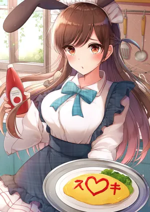 水原千鶴 兔女郎 兔耳朵 动漫烹饪美食_1