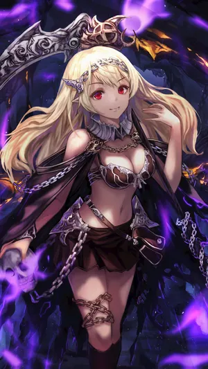 红色眼睛 比基尼动漫少女_1