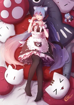 初音未来 miku 猫耳女仆装