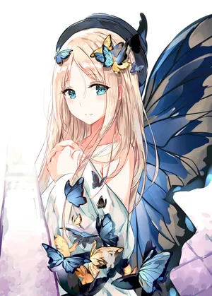 fate grand order女生天使蝴蝶翅膀