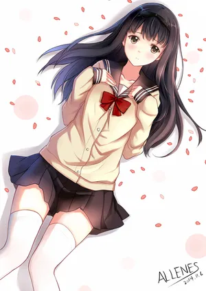 水手服 黑发女生 战舰少女