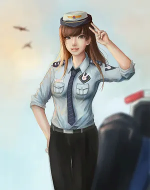 dva可爱美女警察