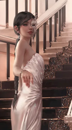 戴面具的美女 超性感端庄气质美女