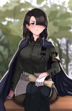 御姐 动漫美女 齐刘海_1
