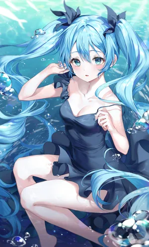 深海少女 初音未来高清壁纸