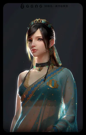 立体3D游戏美女