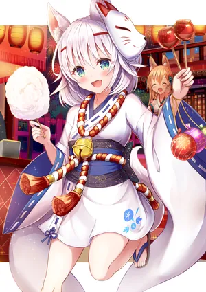 节日狐耳美女