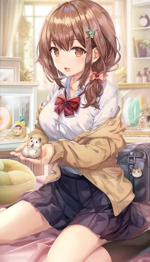 超短裙美女 仓鼠