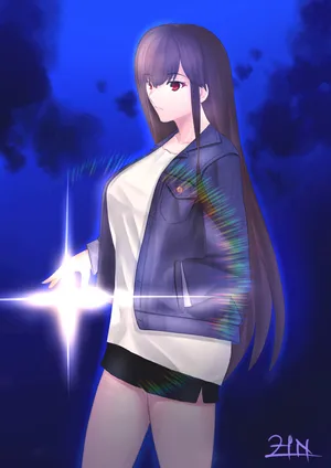 唯美 少女插画_1