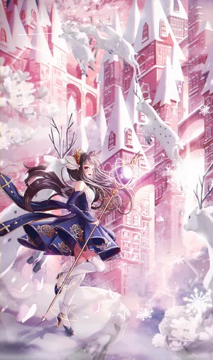 城堡 女魔法师 冰雪世界