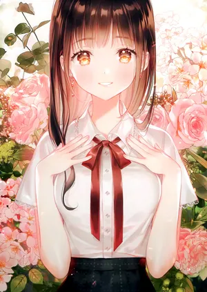 唯美少女孩 美女 佛系 新校服