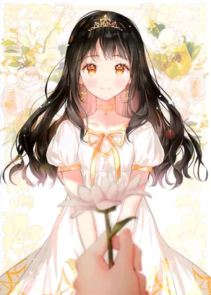 唯美少女孩 美女 佛系 荷花2