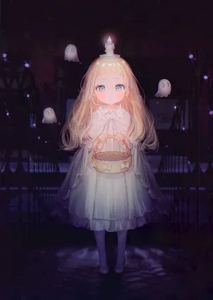唯美少女孩 美女 佛系 生日祝福_1