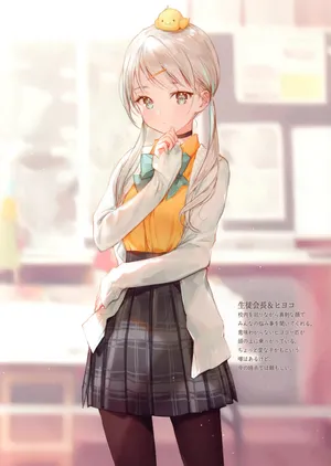 唯美少女孩 美女 佛系 学生会委员