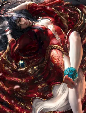 英雄联盟LOL九尾妖狐阿狸大长腿插画