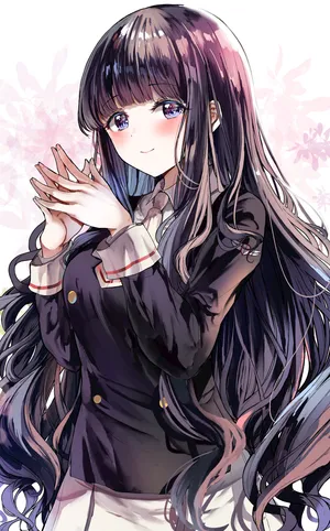长发美少女 唯美