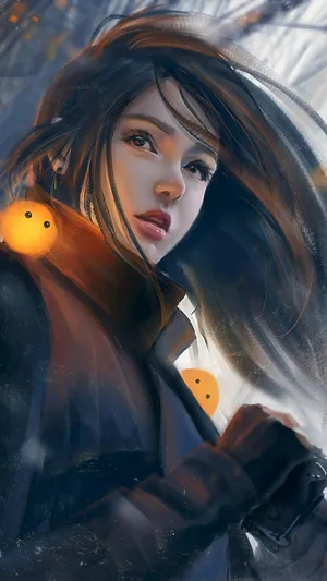 长发潮流美少女