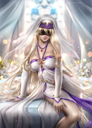 剑之圣女《哥布林杀手》蒙眼少女Sword_Maiden_by AyyaSAP