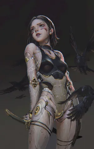 阿丽塔战斗天使插画 艾莉塔
