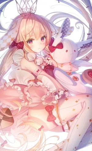 公主装少女孩 婚纱 兔宝宝