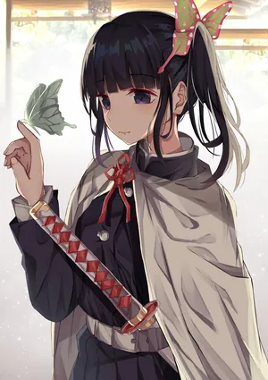 鬼灭之刃 栗花落香奈乎 蝴蝶 太刀长剑
