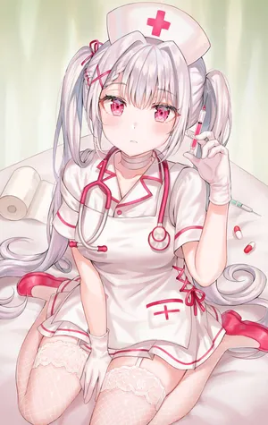 医生 护士装扮少女孩子_1