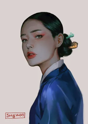 写实韩国妇女