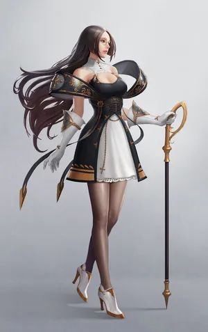 高贵典雅 气质美女 权杖 丝袜