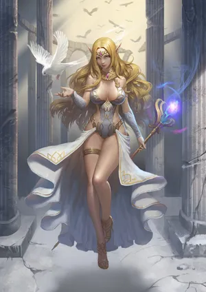 法师  狐耳美女 信鸽