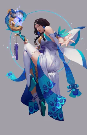 巫师 法师 权杖美女