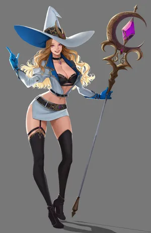 大魔法师 帽子 权杖