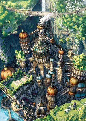 动漫风景城堡 法师_1