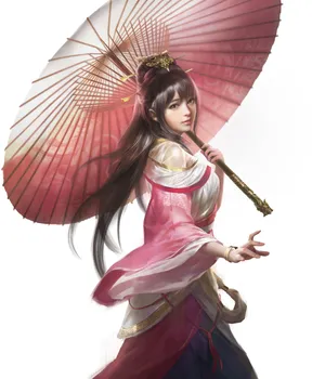 插画中国风古装3D古风美女PS精品
