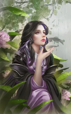 中国风古装3D古风美女异域 蓝眼睛