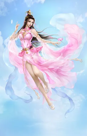 中国风古装3D古风美女 雪白肌肤 丰满成熟