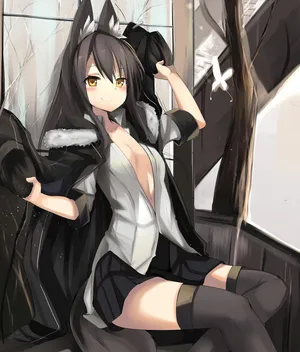 耳朵  狐狸女孩  黑发