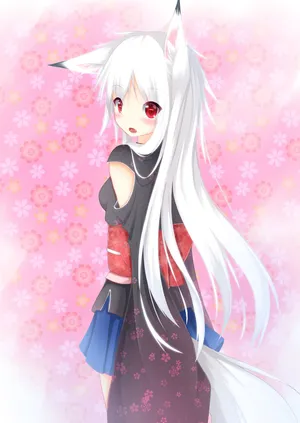 兔耳朵银发少女孩 僵尸牙