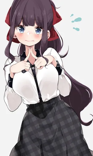 女孩, 蓝眼睛害羞